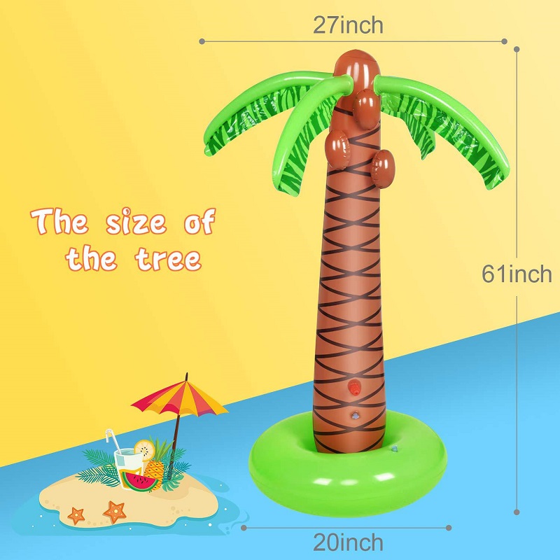 inflatable PVC water spray coconut tree Lawn children's sprinkler toys Outdoor water coconut tree toys