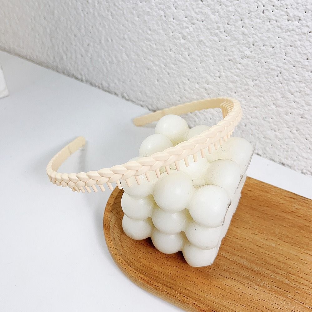 Copricapo femminile per capelli rotti cerchietto per capelli con denti fascia per capelli con treccia smerigliata fascia per capelli antiscivolo fascia per capelli casuale: verde