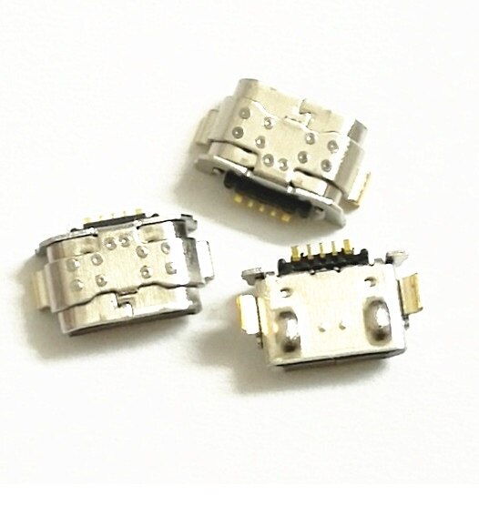 100 Uds. Conector de puerto de carga Conector Micro USB Jack Micro USB cargador de enchufe para LG K9 X210 LM-X210EM LMX210EM