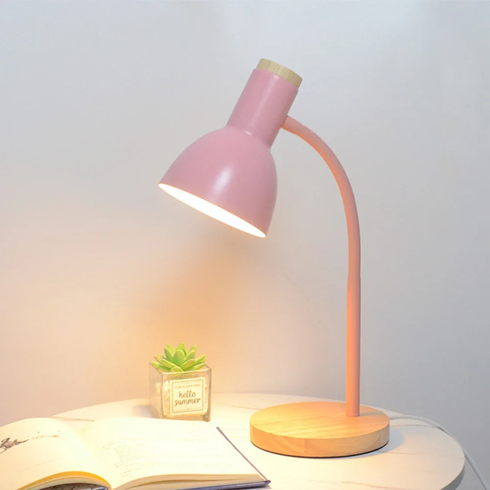 Lampada da scrivania nordica pieghevole a LED in ferro artistico creativo in legno Protezione per gli occhi Lampada da tavolo da lettura Soggiorno Camera da letto Decorazioni per la casa: 0-5W / Brown