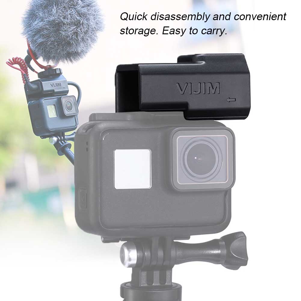 Extension de caméra d'action adaptateur support de Microphone à dégagement rapide étui à chaussures chaudes Portable pour GoPro Hero 7 6