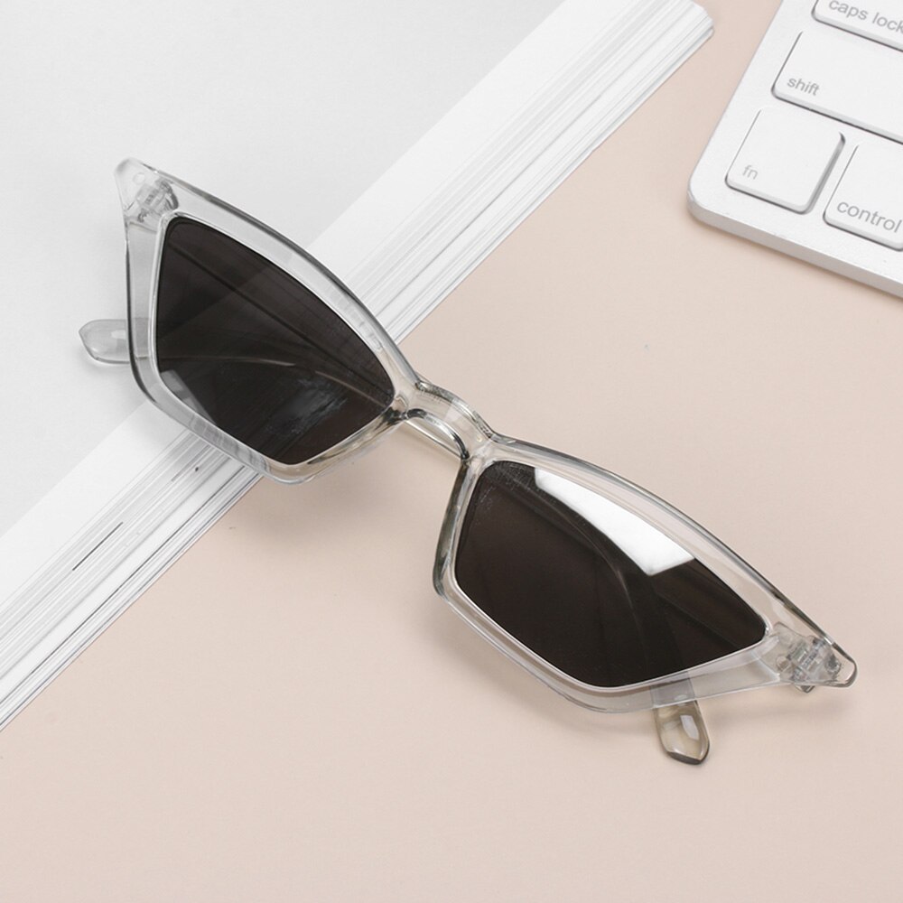 1 stk vintage cat eye solbriller til kvinder lille stel  uv400 solskærme briller street eyewear luksus trending solbriller: 6