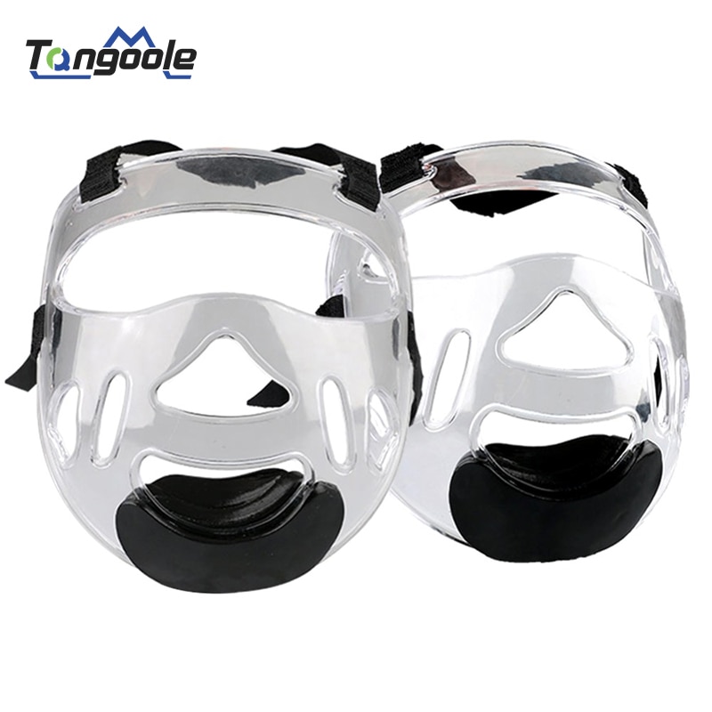Taekwondo Plastic Gezicht Shield Head Shield Verwijderbare Helm Masker Beschermende Kleding Sport Transparante Beschermende Masker
