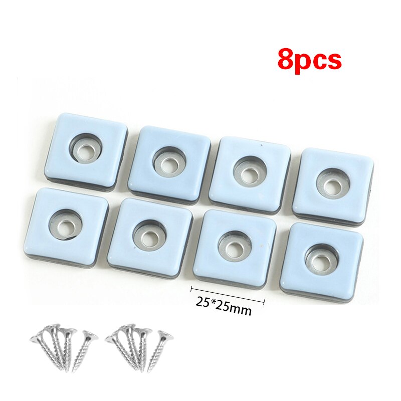 8 sztuk przezroczysta guma antypoślizgowa noga od krzesła czapki ochraniacze na nóżki sofa stóp obejmuje podłogowe nóżki robić mebli podkładka ochronna ze śrubami: 05