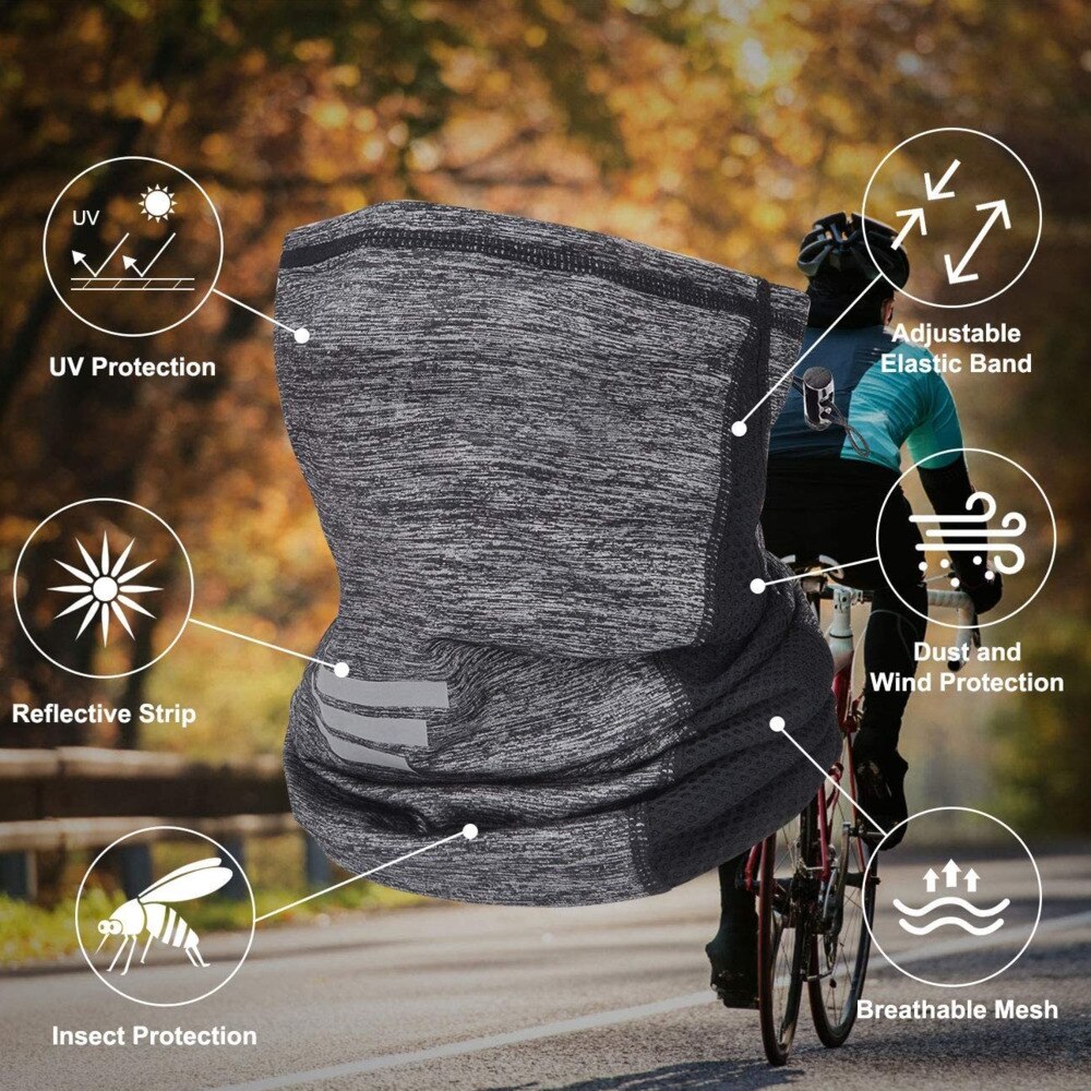 Masque cache-nez à cordon de serrage, cache-nez avec maille respirante pour Sports de plein air d&#39;été, Protection contre la poussière UV