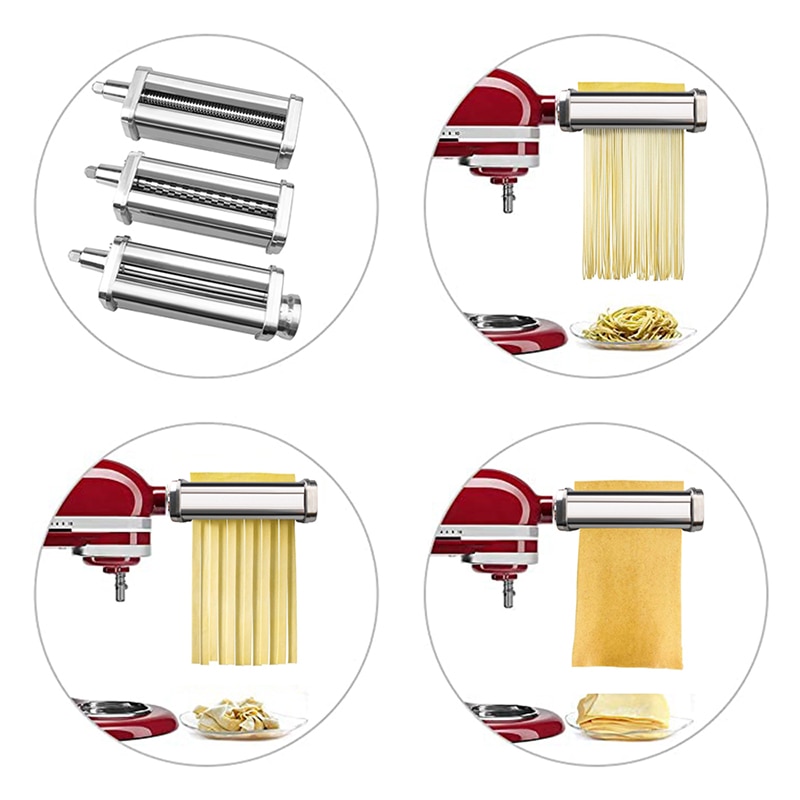 Manual Pasta Machine Cutter Accessory Kitchen Stainless Steel Fresh Noodle Maker Vegetable Shredder Fettuccine Spaghetti Cutter