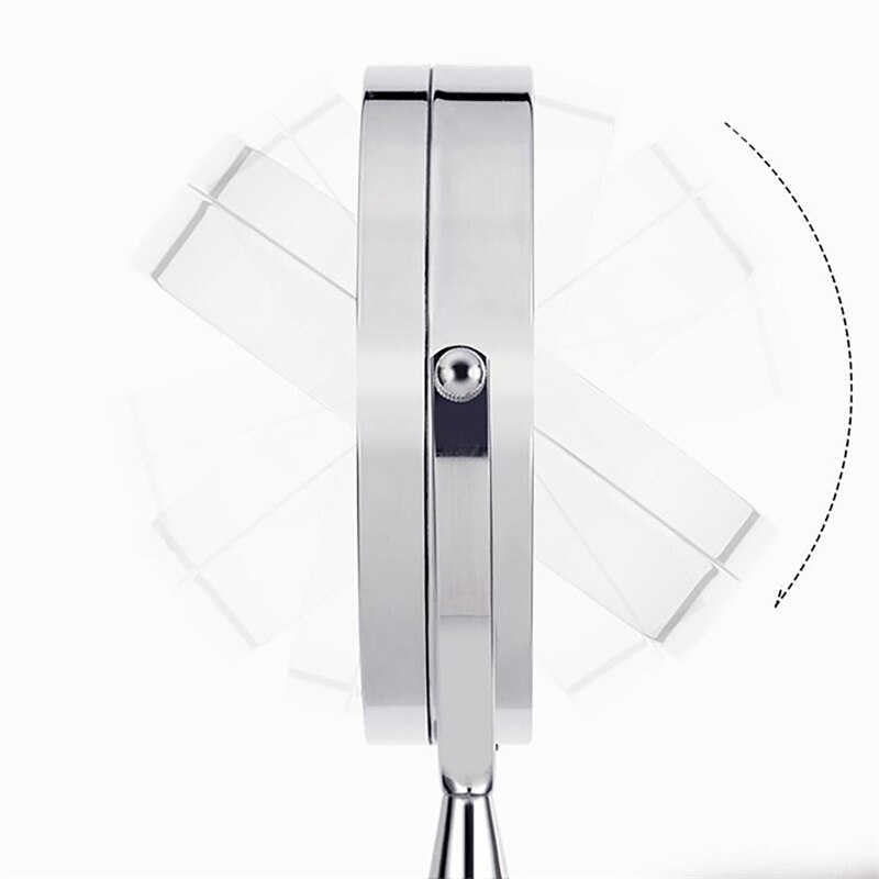 Double-side 1X /3X Magnifying Led Light Makeup Mirror Wall Mounted Folding Bathroom Mirror Flexible Round Cosmetics Mirror