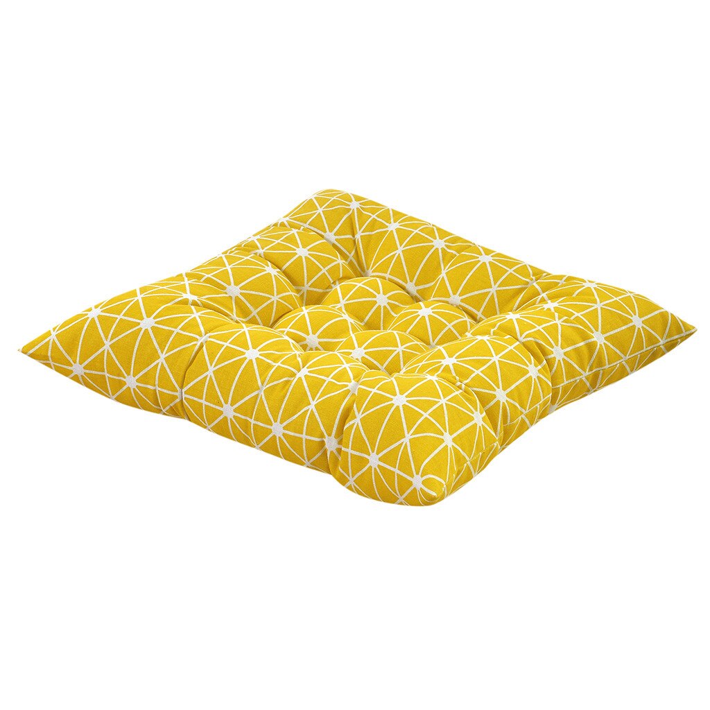 Chair Seat Pad Brief Printing Plain Seat Pad Dining Room Garden Kitchen Chair Cushions Tie On Dining Cushion Removable: H