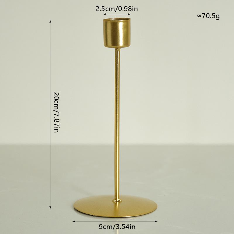 Europäischen Stil Metall Kerzenhalter Einfache Goldene Hochzeit Dekoration Bar Party Wohnzimmer Dekor Wohnkultur Kerzenhalter: Silber-