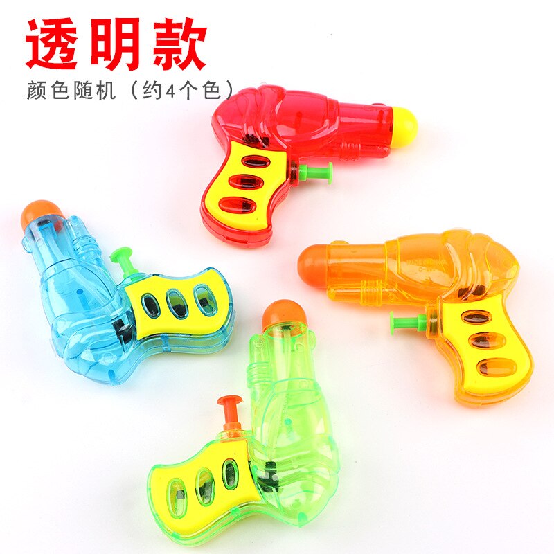 Style Children Beach Toy Water Gun Baby Water Toys Outdoor Bath Swimming Drifting Injection Gun: Running Man Water Gun Transparent