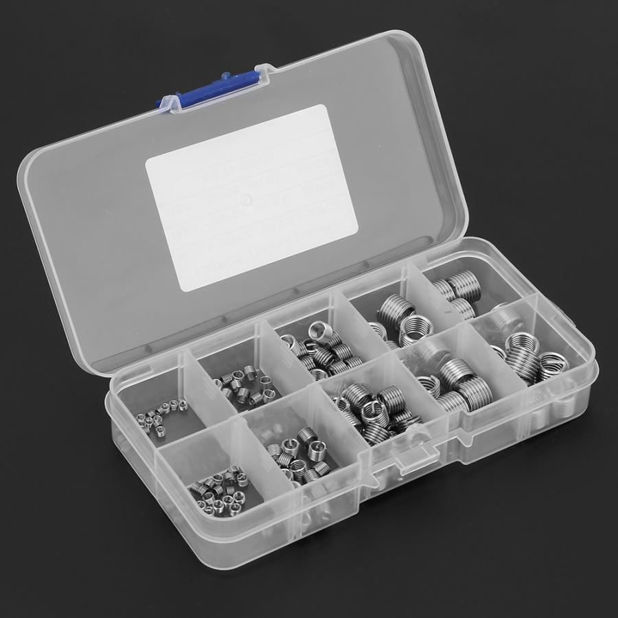 stainless steel wire insert 140Pcs/set Stainless Steel Wire Screw Sleeve Thread Repair Insert Kit Tool Set stainless wire