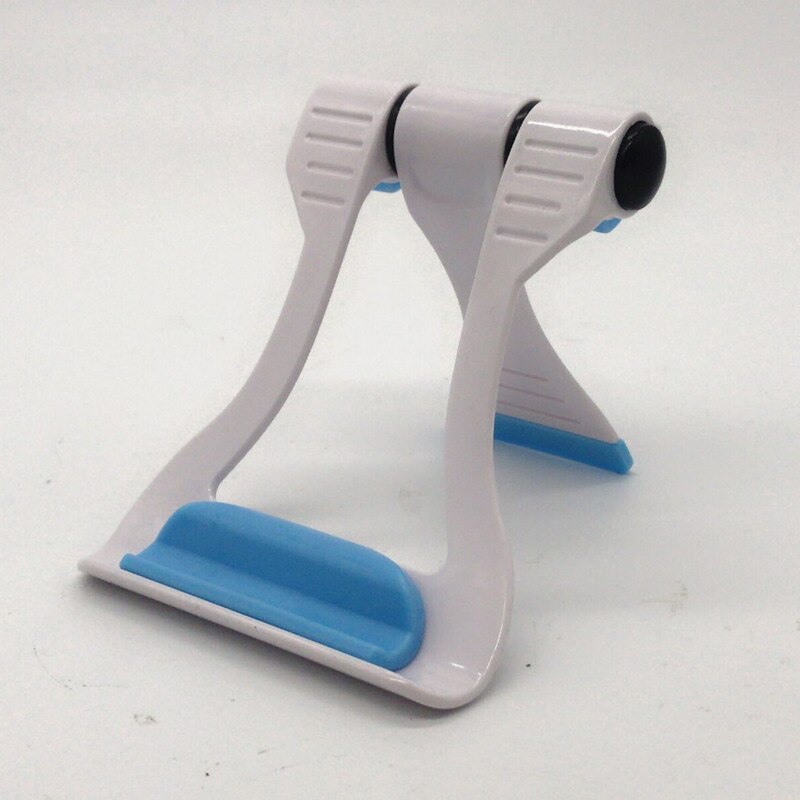 universell tablett pc holder sammenleggbar justerbar vinkel bordtelefonholder stativ fleksibel til samsung ipad tablett  pc 13*10*2.5cm: Blå