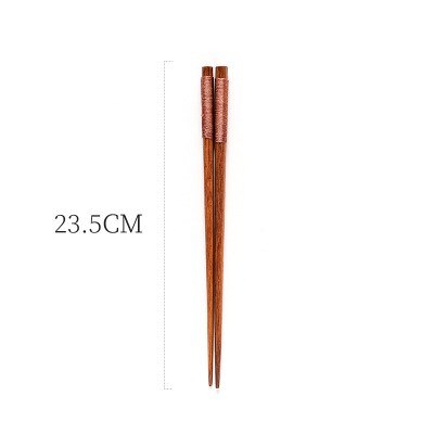 Portable Tableware Vintage Japanese Wood Chopsticks Spoon Fork Travel Dinnerware Suit Environmental Travel Wooden Cutlery Set: D 1Pair