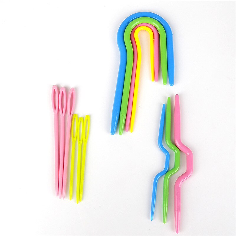 1 set ABS Plastic Knit Stitch Breinaalden Haaknaald Plastic Markers Naald Clip Craft Haakt Breien Locking Stitch