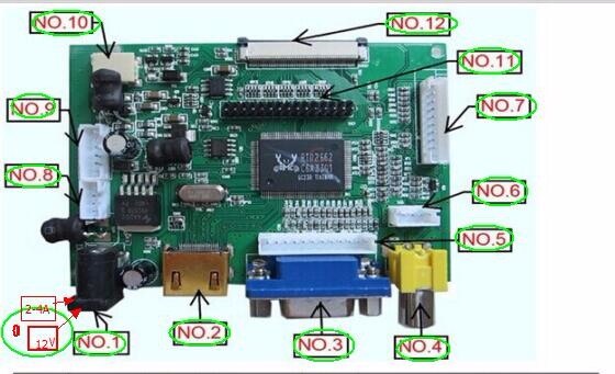 Universal HDMI VGA 2AV 50PIN TTL LVDS Placa de controlador módulo Monitor Kit para Raspberry PI LCD AT070TN92 tn90 94 Panel