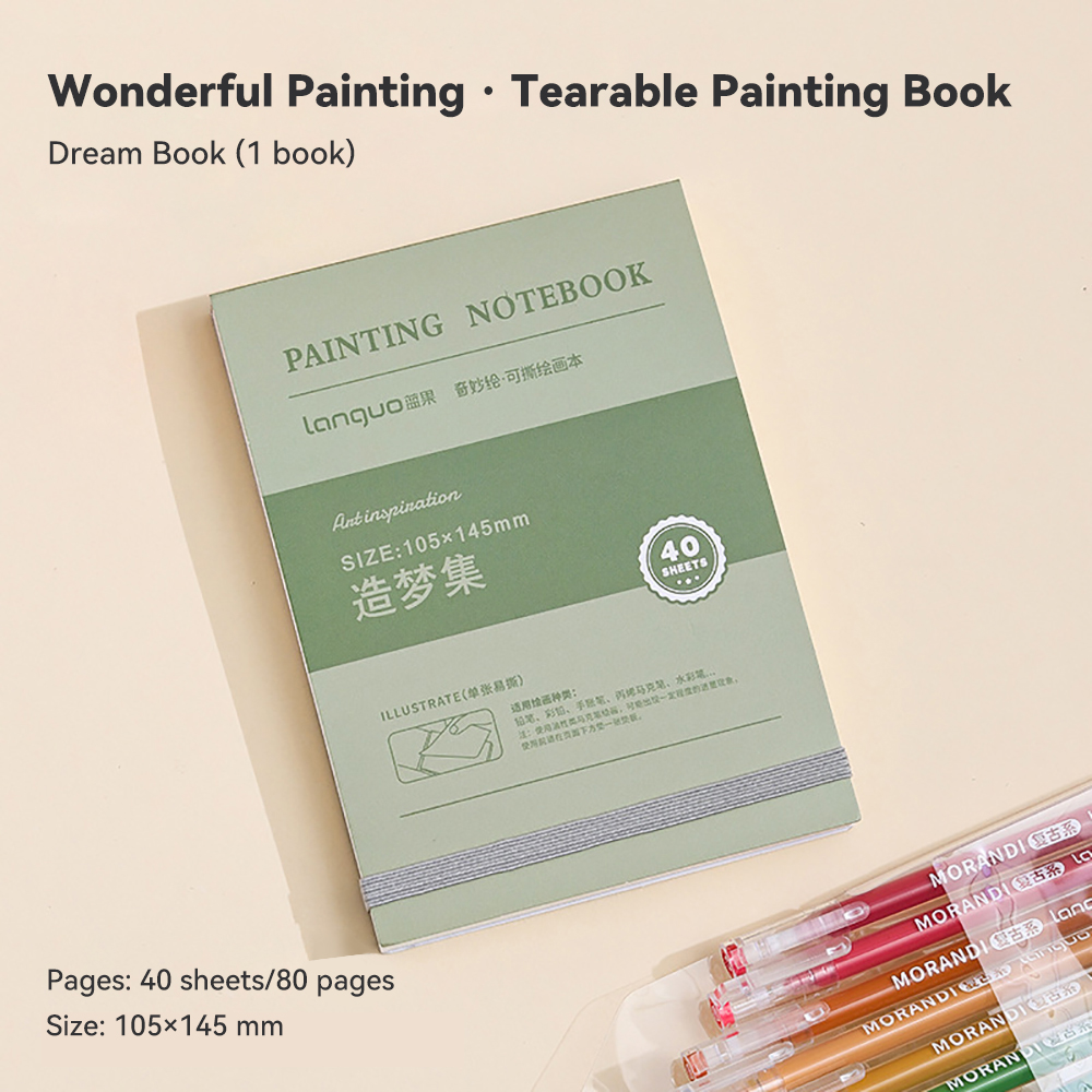 40 Sheets Handheld Drawing Notebook Tearable 250g ... – Grandado