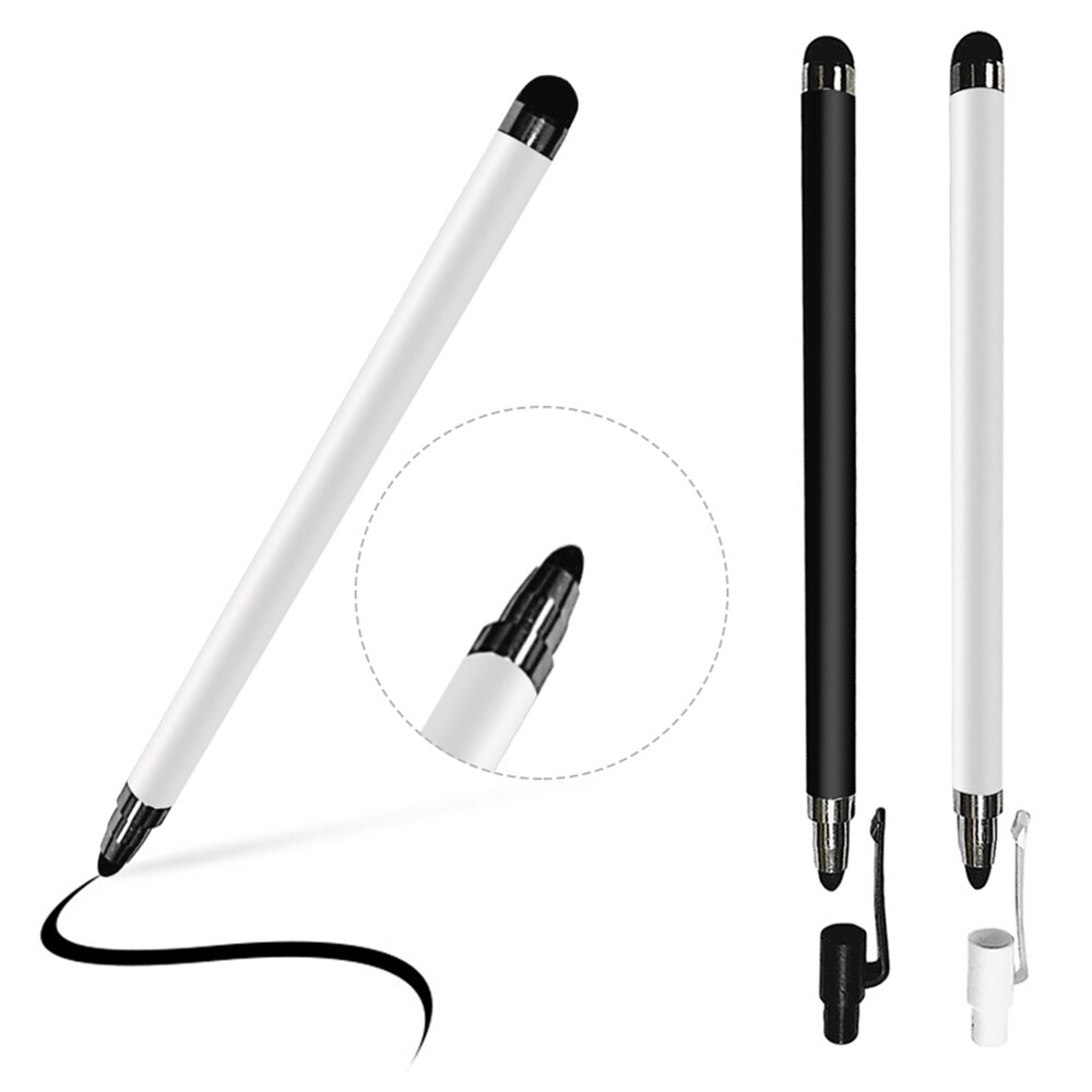 Touch Screen Pen Dubbele Tips Gevoelige Capacitieve Touchscreen Stylus Pen Voor Ipad Telefoon Tablet Accessoire Aluminium Plastic