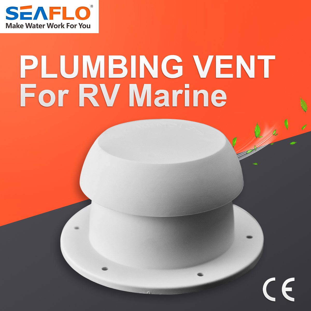 Boot Rv Vent Cap Regendicht Paddestoel Hoofd Vorm Ventilatie Cap Top Mounted Ronde Uitlaat Vent Cap Voor Rv Accessoires