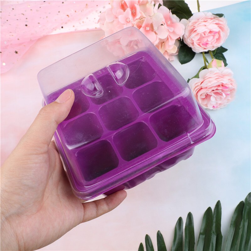 Bloempotten plantenbak vetplanten bloempot tuinkwekerij bloempot 9 gaten planten zaden kweekbak plastic