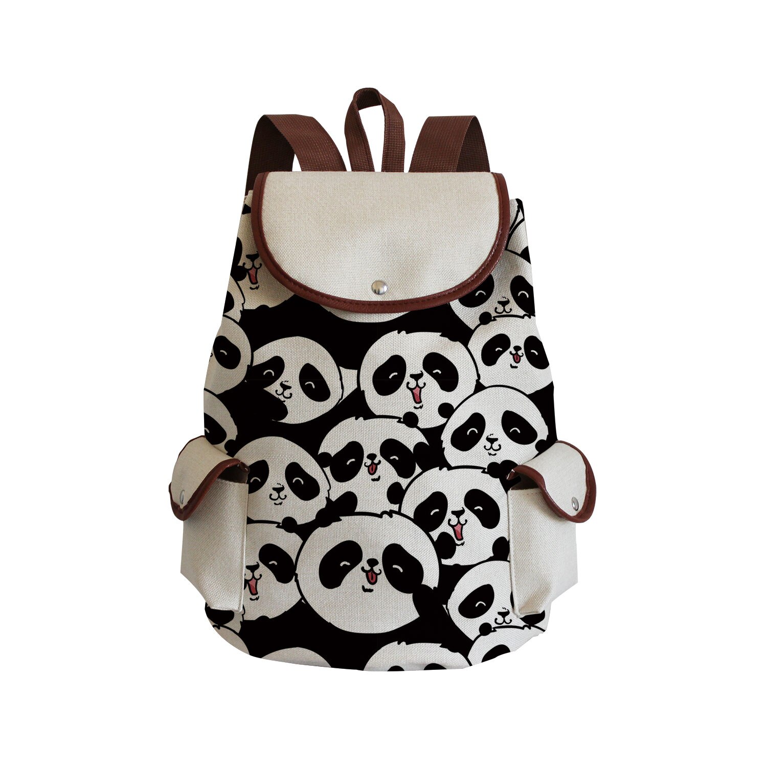 Nette Chinesischen frauen Rucksack Panda Blumen- Gedruckt Handtaschen schick Eco lässig Taschen Große Kapazität Rucksack Schule Tasche: sj4713