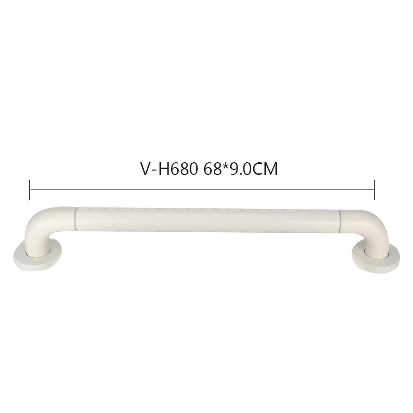 SVAVO barre d'appui d'assistance de sécurité I forme ménage Balance murale lumineuse douche toilette aide barre d'appui pour salle de bain: 680mm-White