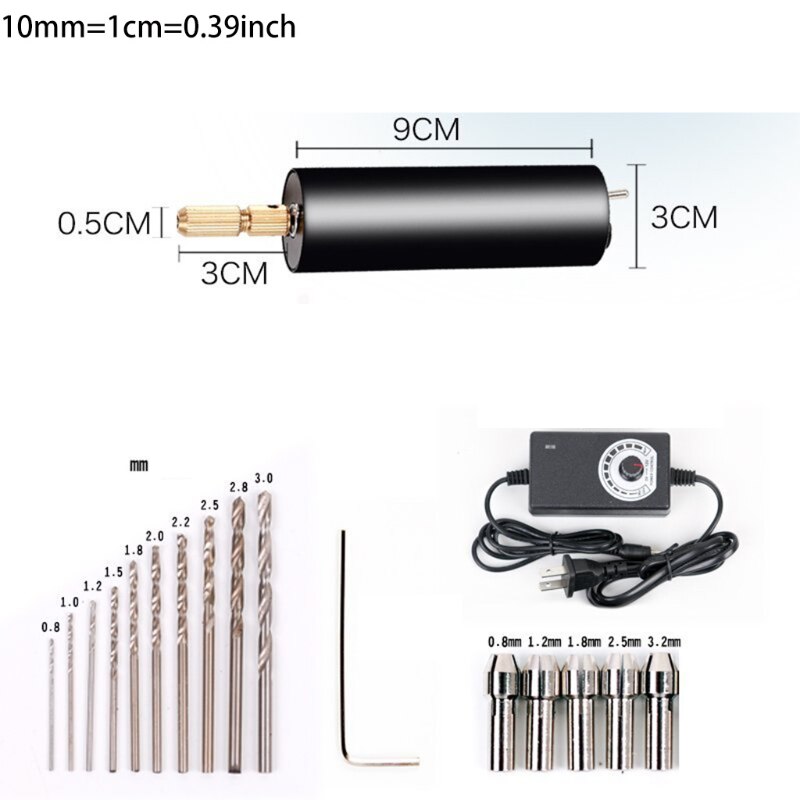 Micro Electric Portable Handheld Drill Used for Drilling Cutting Polishing