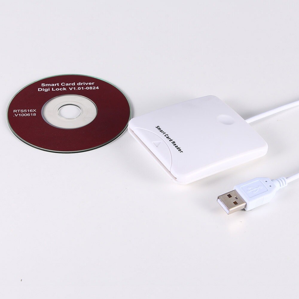 Usb -kontakt smart chip -kort ic -kortlæserforfatter med sim -slot til windows me/ til 2000/ xp/ eller til mac  os 8.6,9. x
