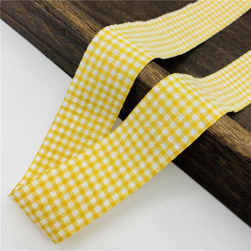 5Yards/Lot 25Mm Katoen Plaid Lint Handgemaakte Lint Voor Bow Party Bruiloft Kerst Decoratie Diy Cadeaupapier: 06