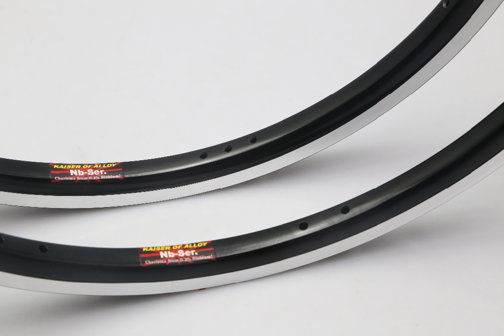 Nbr Clincher Velg 349 220g 14/21 gaten zwart zilver