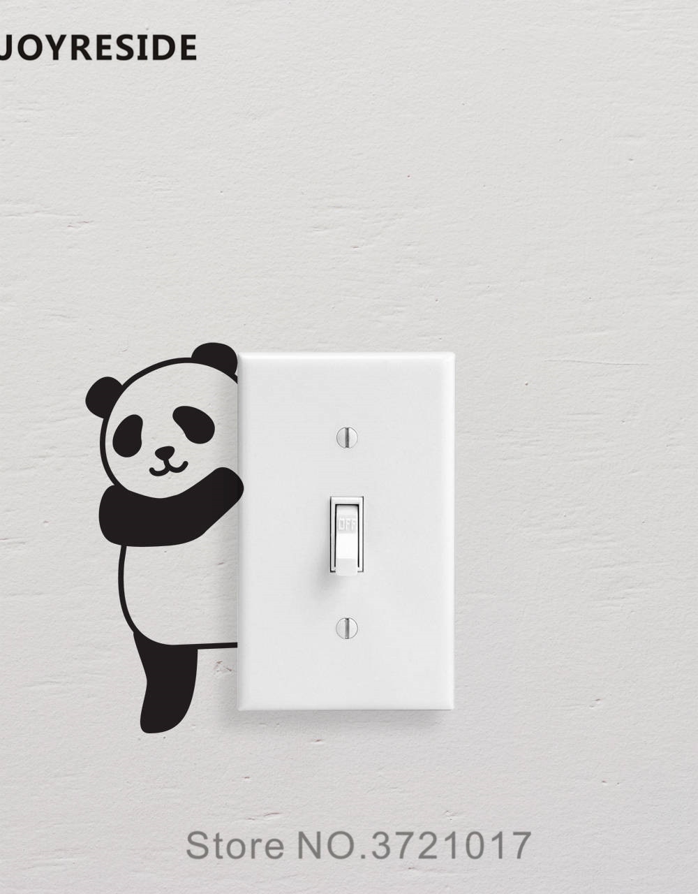 JOYRESIDE 5 Pandas/Set Mooie Grappige Lichtschakelaar Eenvoudige Muur Decal Vinyl Sticker Kids Art DIY Kamer Home Decor Decoratie XY157