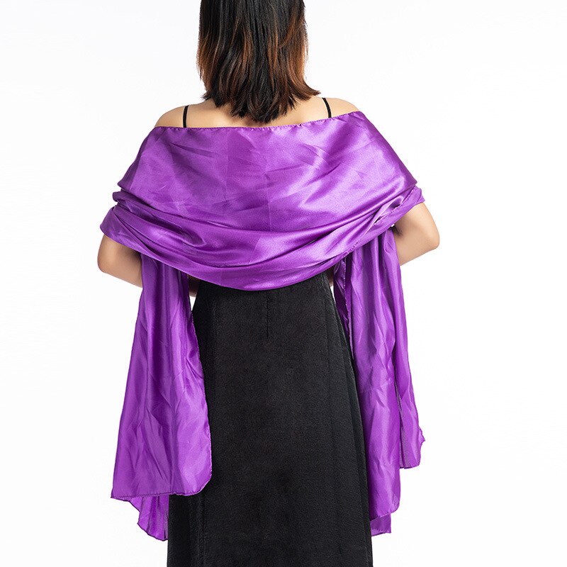 Robe de soirée pour femmes, châles et enveloppes, 200x45 CM, pour mère de la mariée, veste, couverture des épaules: Violet