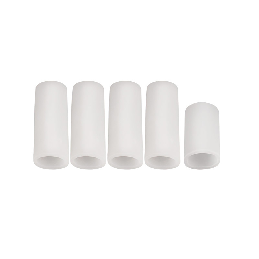 2\5 stücke Weiche Silikon Finger Schutz Gel Rohre Kleine Zehe Schutz Mais Schmerzen Relief Hülse Abdeckung Zehen Separatoren fuß Pflege Werkzeug: Licht Gelb