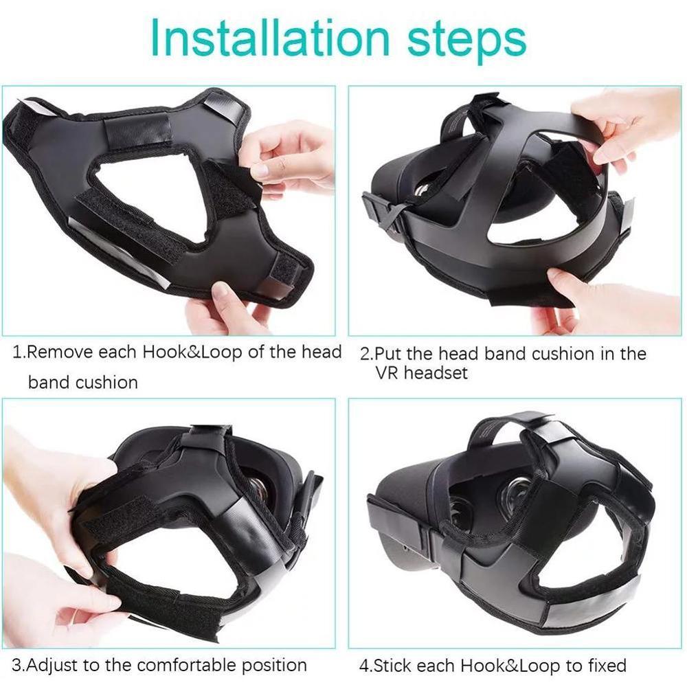 Head Strap Voor Oculus Quest 2 Headset Antislip Vr Pad Foam Voor Oculus Druk Verlichten Quest Accessoire hoofdband Helm Cu R2W1