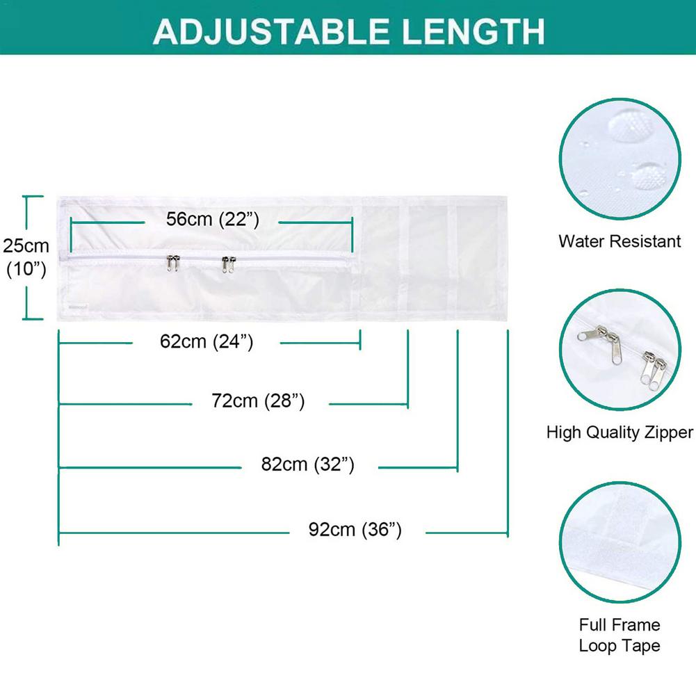 Window Air Lock Seal Doek Plaat Airconditioner Cover Soft Baffle Outlet Raam Afdichting Voor Alle Mobiele Airconditioning eenheden