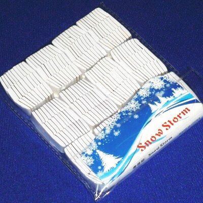 12 Stks/zak Ultra-Dunne Sneeuw Storm Goocheltrucs (Wit Met Metalen Papier) sneeuw Papier Stage Magic Rekwisieten Goochelaar Accessoires