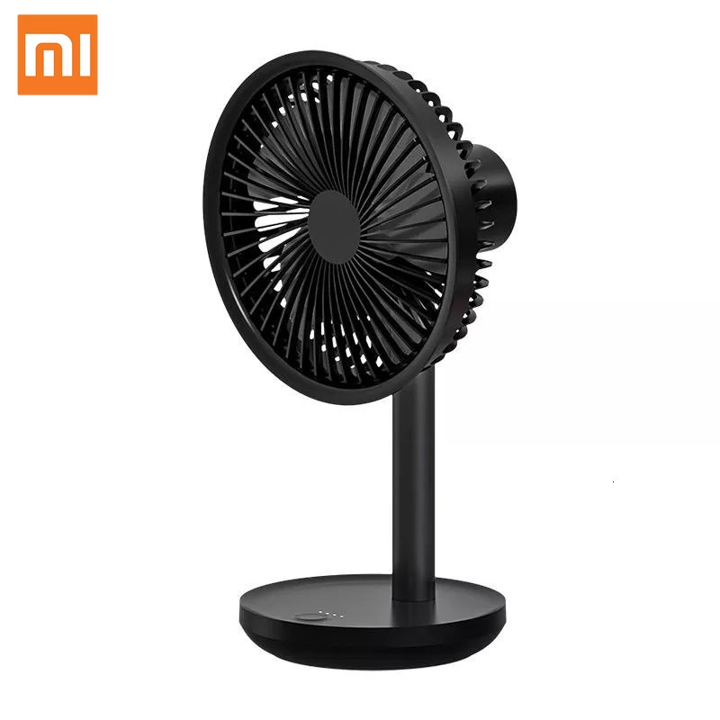 Xiaomi solove 5w usb bordvifte 4000 mah usb oppladbar 3 moduser vindhastighetskjøling oscillerende svart vifte 3 farger