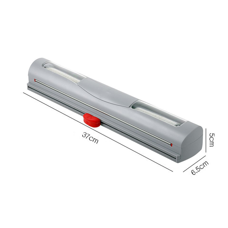 Plastic Cutter Foil Cling Film Fresh-Keeping Film Cutter Food Wrap Dispenser Storage Holder Kitchen Accessories Household Tools: C grey