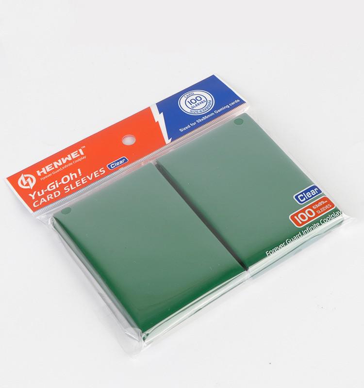 Matt Scrub Kleurrijke Backs Card Sleeves Kaarten Protector Voor Bordspel Kaarten Yugioh: Green 100 PCS