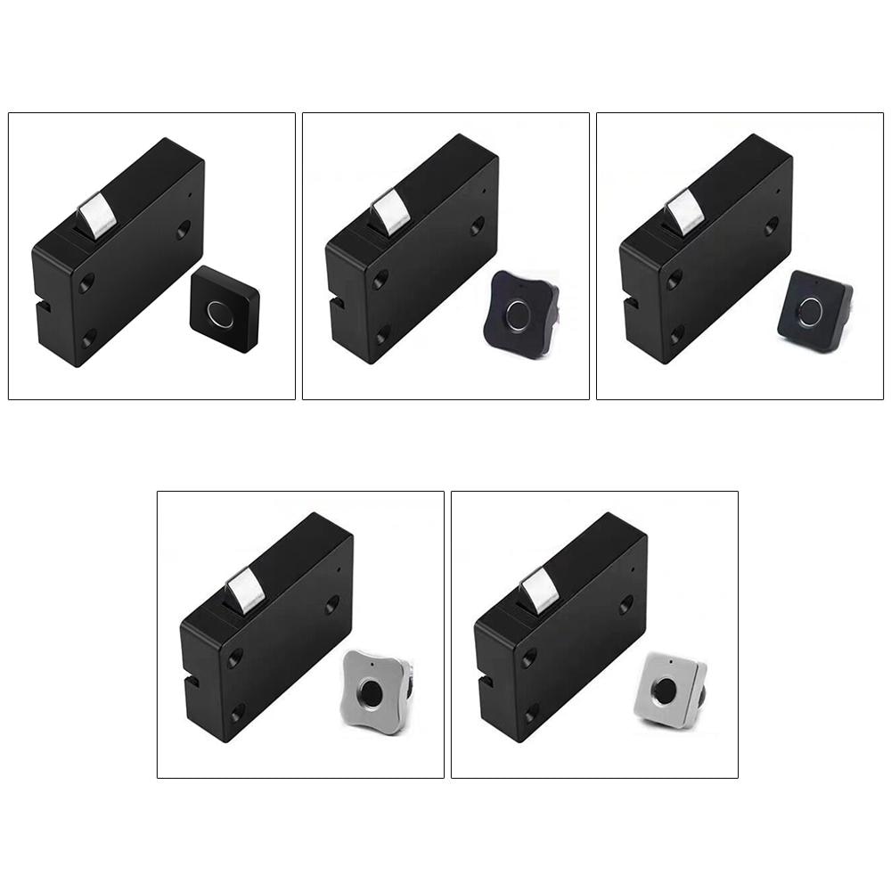 1Set Anti Theft Automatic Fingerprint Lock PC Aluminum USB Intelligent Electronic Lock for Drawer Cabinet Furniture