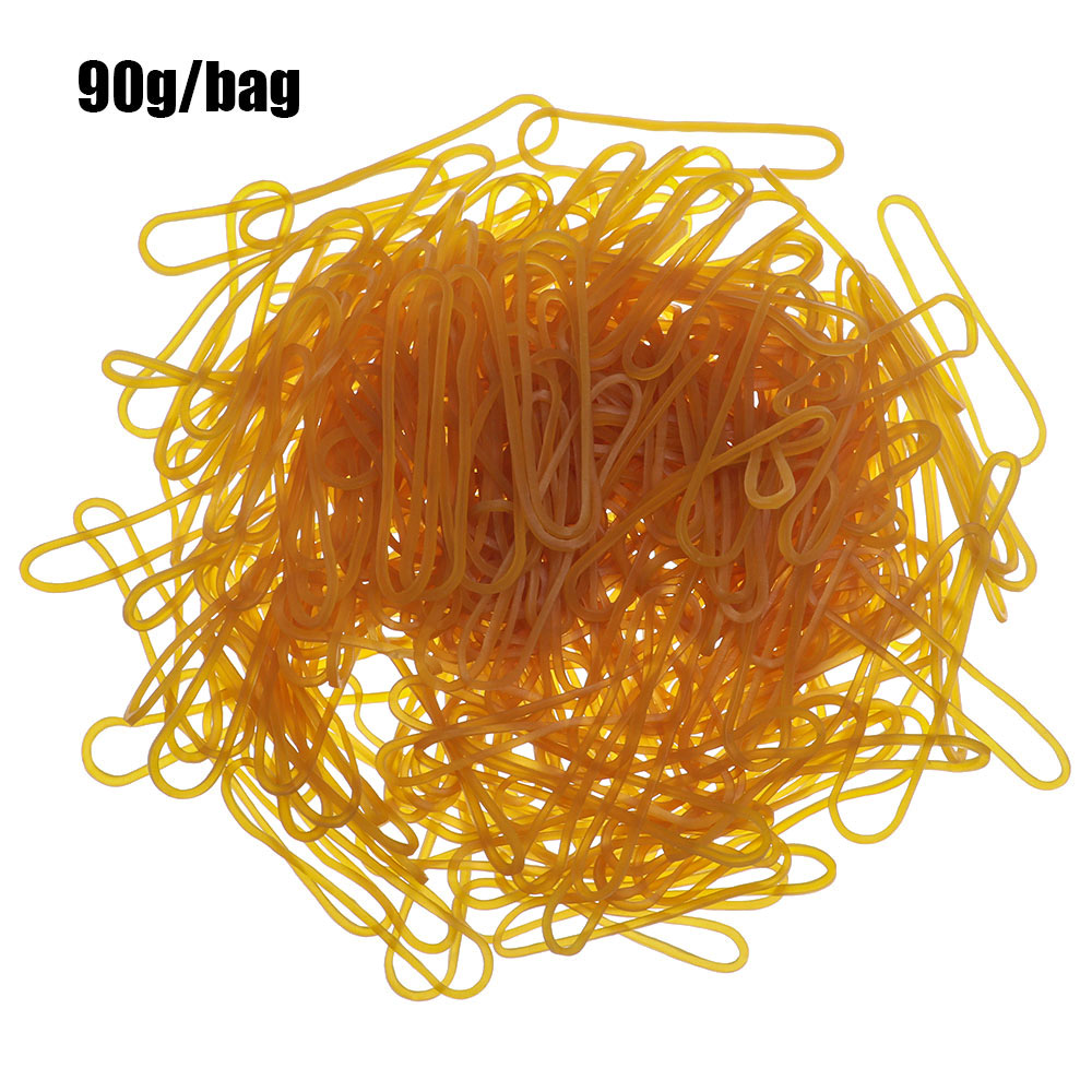 100/300 stk / taske kontorgummiring stærke elastiske gummibånd papirvarer holder hjemmekontorartikler: 90g