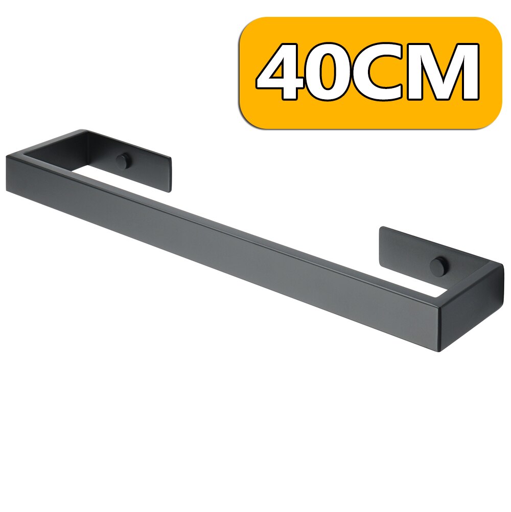 20/30/40/50Cm Handdoekenrek Hanger Badhanddoek Houder Muur Opknoping Handdoek 304 Roestvrij staal Badkamer Plank Opbergrek: A  40CM