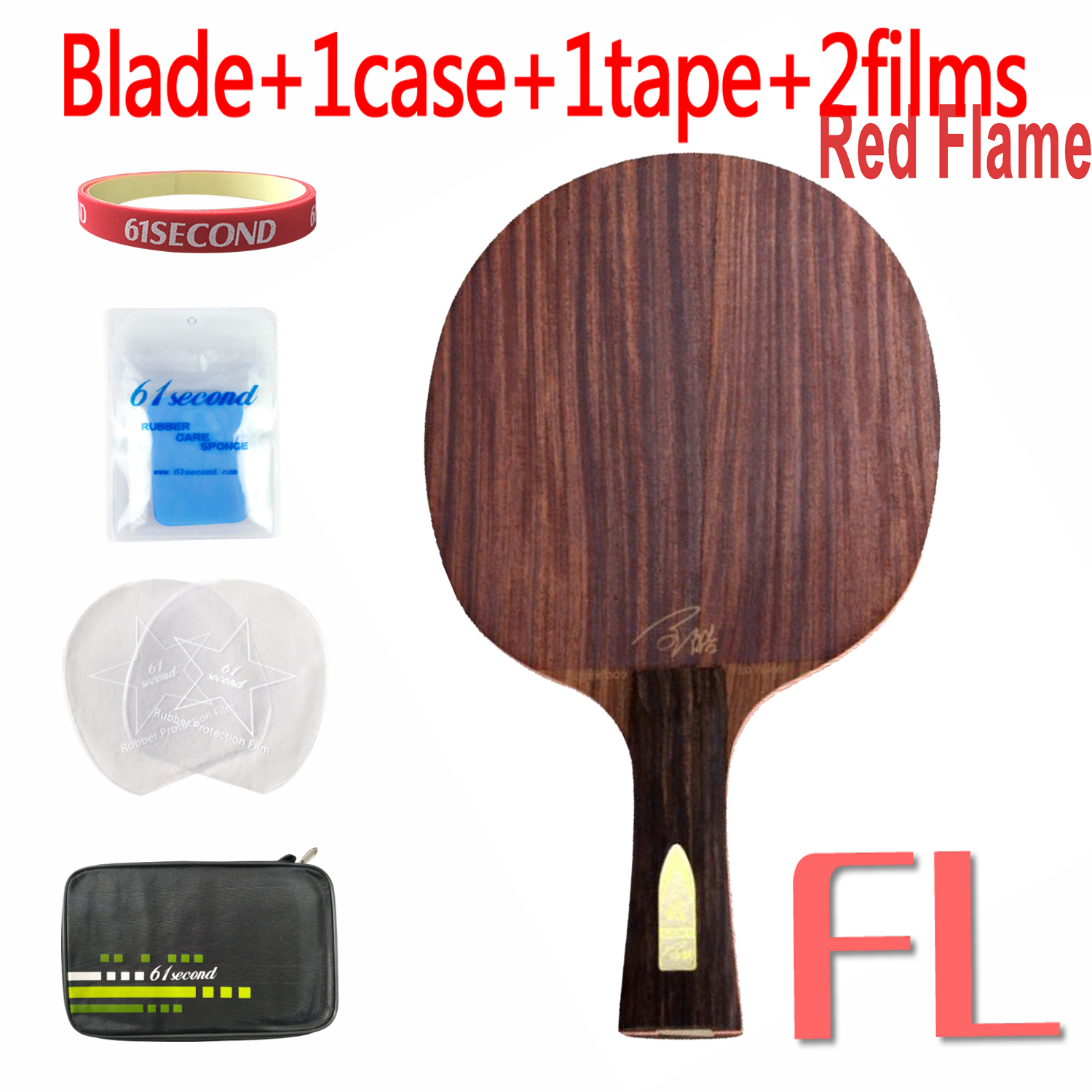 Loki Red Flame Black Flame Palissander Tafeltennis Blade Professionele 7 / 5 Lagen Ping Pong Blade