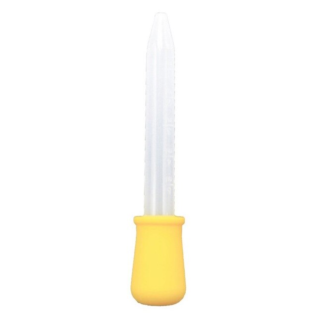 3 st silikonpipett flytande matdroppare plastfoder för barnmatande droppsked burette spädbarnsredskap: 1pc år