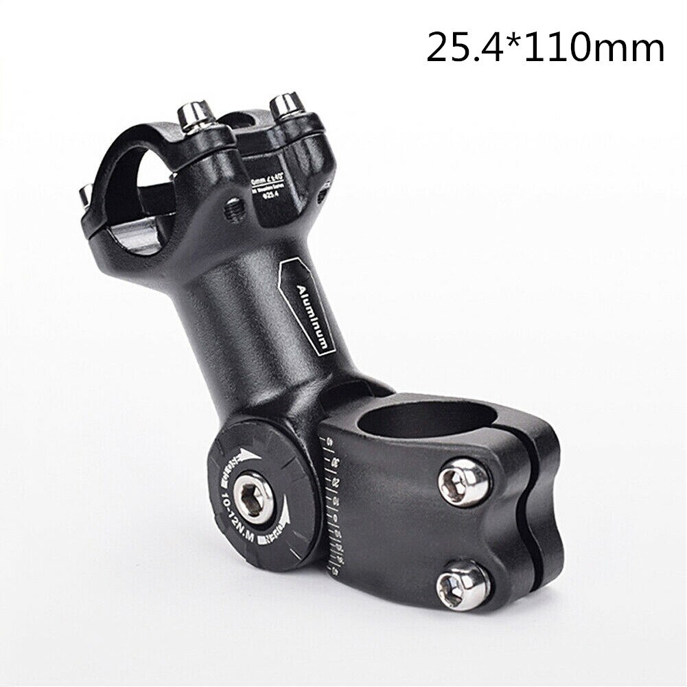 MTB Road Bike Stem Adjustable Rise Up Bicycle Handlebar Stem 25.4/31.8*90/110mm Bicycle Road Bike Replacement Parts For Cycling: B