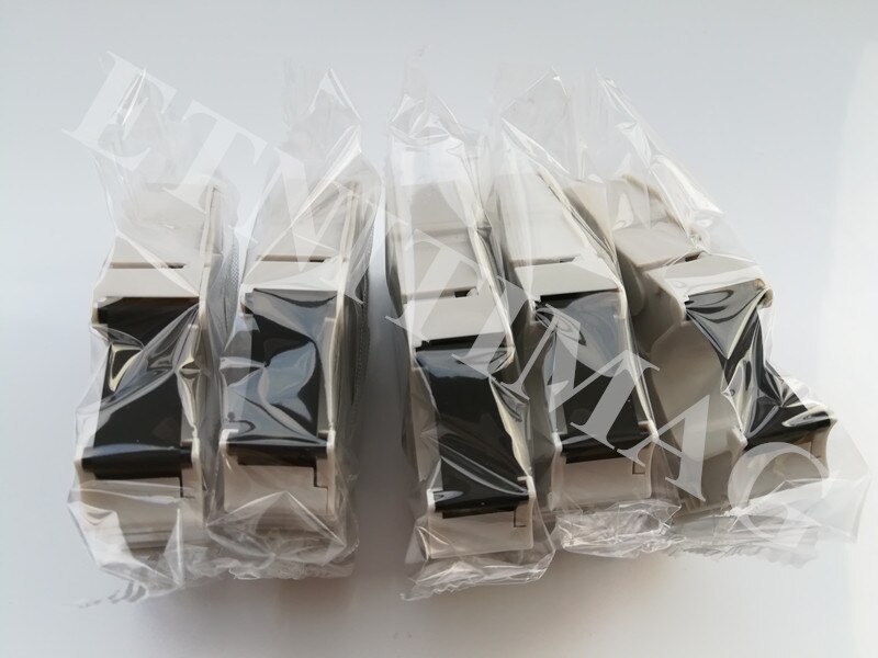Fita de tinta de 5 pces cassete 3604b001 MK-RS100B (compatível) 112e/200e para máquina de letras eletrônica mk1500,mk1100,mk2100,M-1PRO