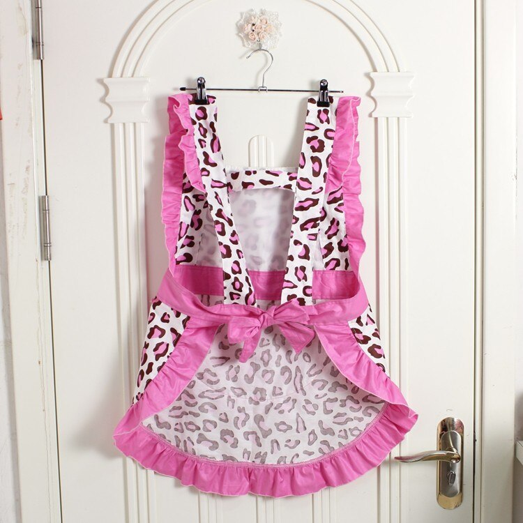 Korean style ruffle lace aprons for women baking mats apron kitchen helper cooking gloves princess pocket not waterproof