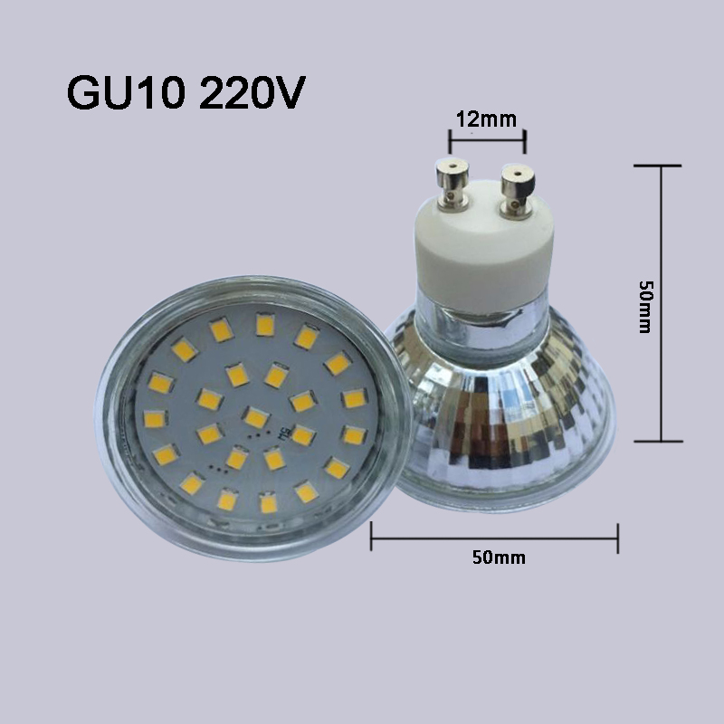 Bombilla LED para lámpara, luz de copa MR11 MR16 GU5.3 GU10 AC 220V AC/DC 12V, foco de alto brillo
