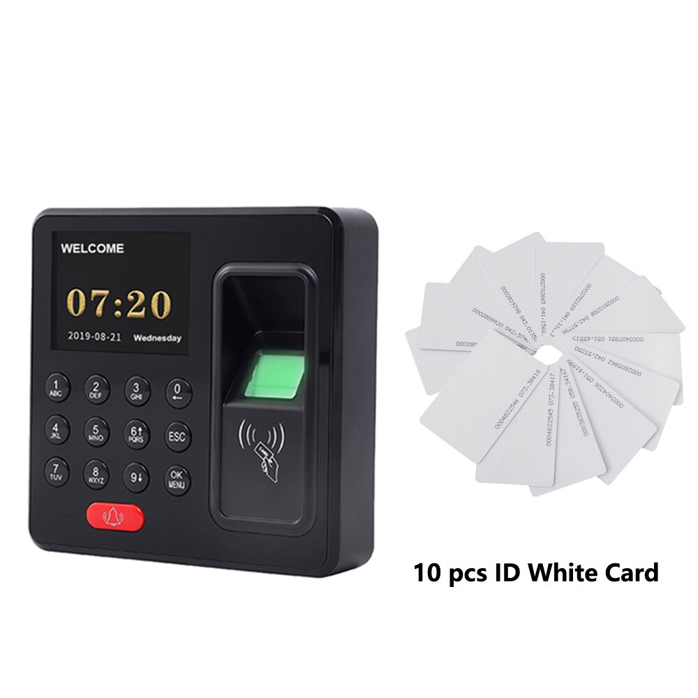 Vingerafdruk Rfid Toegangscontrole Systeem Smart Deurslot Elektronische Gate Elektrische Magnetische Biometrische Password Lock: HY05 and 10 cards