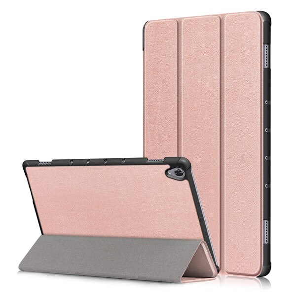 GLIGLE Magnet leather Case Cover for Huawei MediaPad M6 10.8 tablet shell +Screen film+touch pen: rose gold
