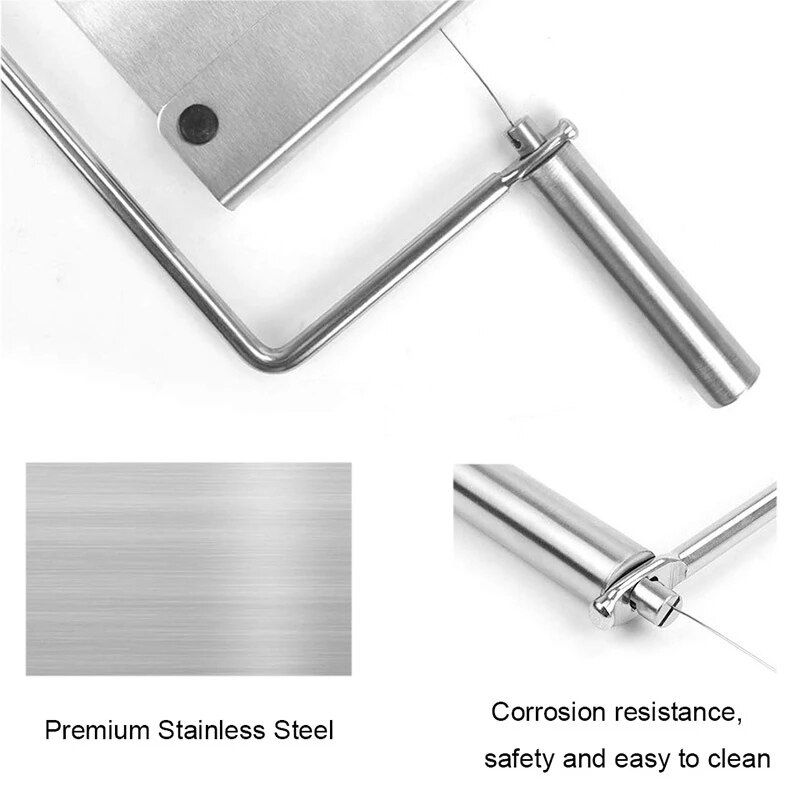 Hoonra 1Pcs Rvs Kaasschaaf Multifunctionele Kaas Boter Slicer Cutter Handvat Snijmachine Keuken Accessoires